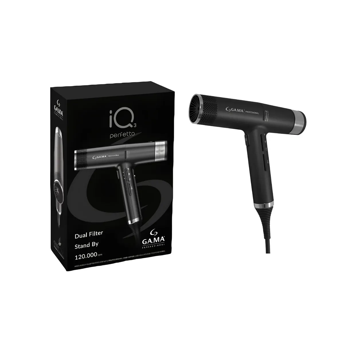 Secador de Cabello IQ3 Perfetto Gama Professional Ligero Ergonomico