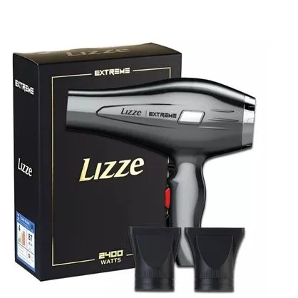 Secador de pelo profesional Lizze Extreme 2400 W, color gris oscuro