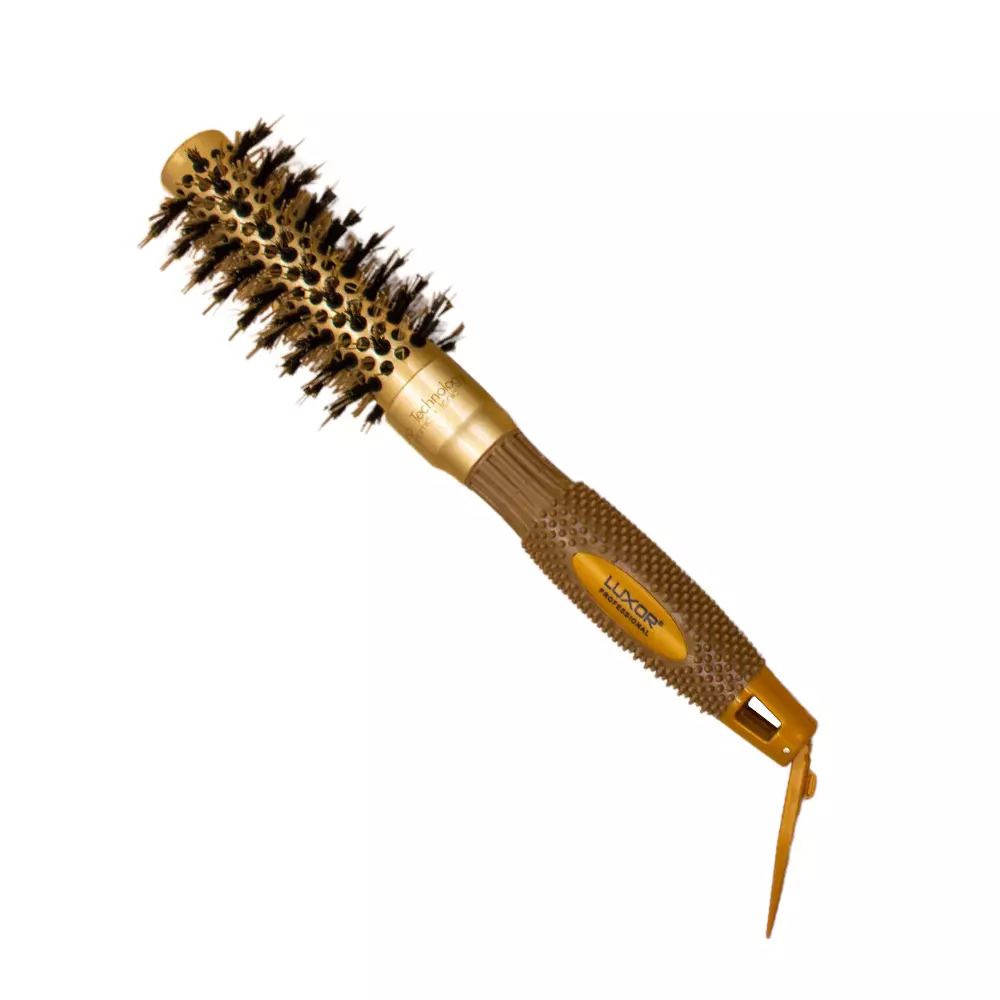 Cepillo circular térmico para el cabello, diámetro 25mm, luxor DORADO
