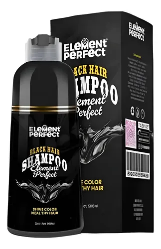 Tinte Shampoo Element Perfect Black Hair  500ml